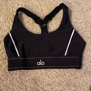 Alo black white suit up bra size small